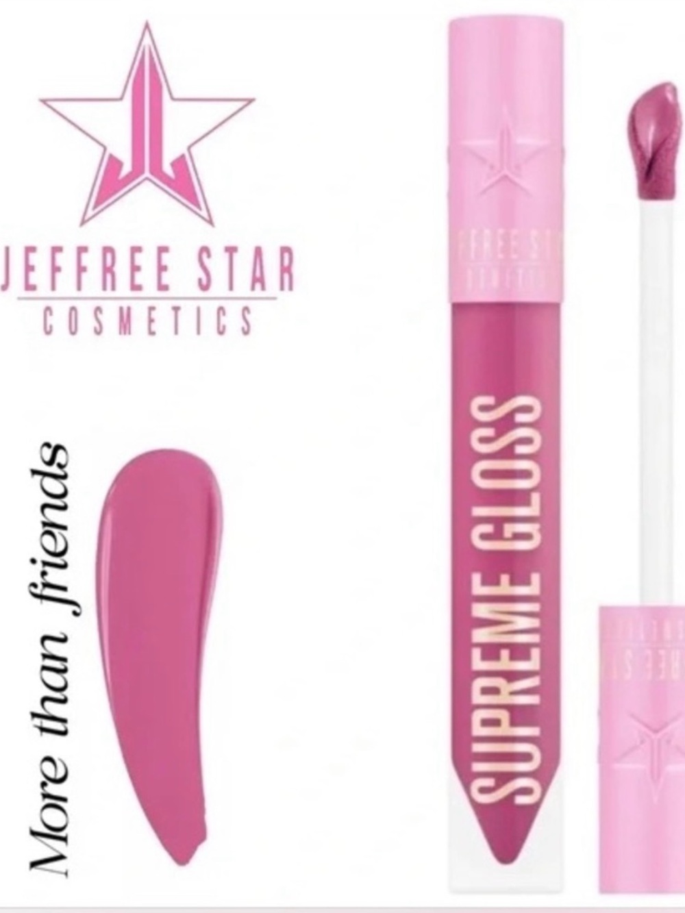 Jeffree Star Supreme Gloss More Than Friends Full Pigment Lip Gloss 0.17oz NIB